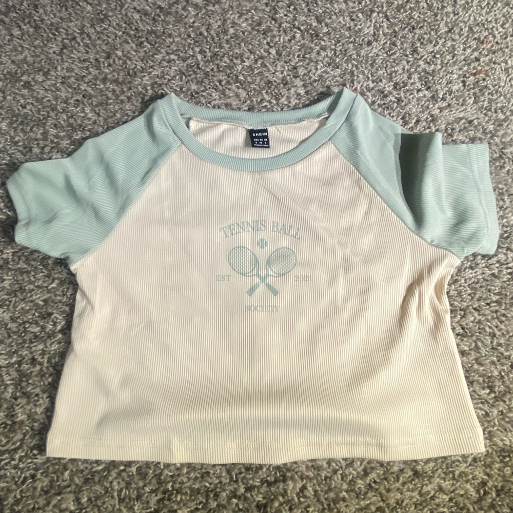 SHEIN tennis ball crop top